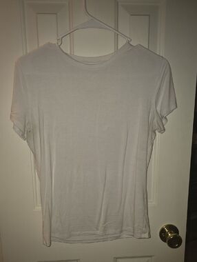 Classic Women's White Tee - Lightweight Short Sleeve Top